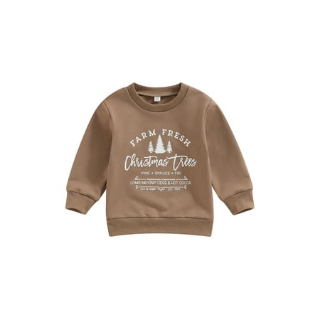 wybzd Baby Girl Boy Christmas Outfit Christmas Tree Sweatshirt Top Letter Print Sweater Shirt Baby Christmas Clothes Brown 3-4 Years
wybzd Baby Girl Boy Christmas Outfit Christmas Tree Sweatshirt Top Letter Print Sweater Shirt Baby Christmas Clothes Brown 3-4 Years