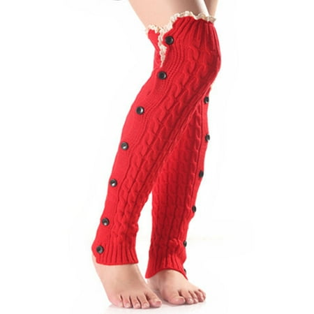 maytalsoy 1 Pair Women Leg Warmer Button Thermal Warm Socks Cold Weather Boot Sleeve Clothing Decoration Casual Elastic Solid Color Red
maytalsoy 1 Pair Women Leg Warmer Button Thermal Warm Socks Cold Weather Boot Sleeve Clothing Decoration Casual Elastic Solid Color Red