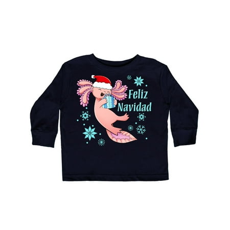 Inktastic Feliz Navidad Cute Axolotl in Santa Hat with Snowflakes Gift Toddler Boy or Toddler Girl Long Sleeve T-Shirt
Inktastic Feliz Navidad Cute Axolotl in Santa Hat with Snowflakes Gift Toddler Boy or Toddler Girl Long Sleeve T-Shirt