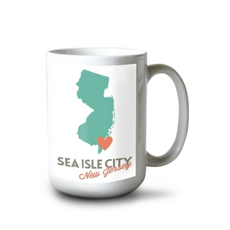 15 fl oz Ceramic Mug Sea Isle City New Jersey Orange and Teal Heart Design Dishwasher & Microwave Safe
15 fl oz Ceramic Mug Sea Isle City New Jersey Orange and Teal Heart Design Dishwasher & Microwave Safe