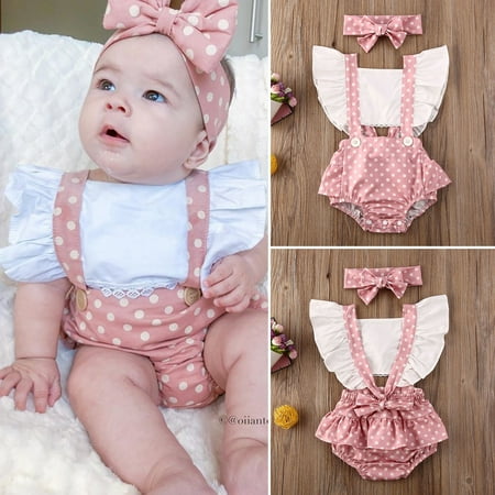 Summer Newborn Infant Baby Girl Dots Romper Bodysuit Jumpsuit Headband Outfits Clothes
Summer Newborn Infant Baby Girl Dots Romper Bodysuit Jumpsuit Headband Outfits Clothes