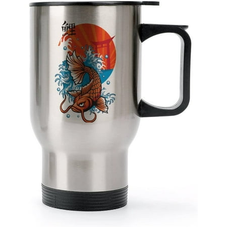 Vintage Koi Fish 14oz Travel Coffee Mug Stainless Steel Vacuum Insulated Tall Latte Cup with Lid
Vintage Koi Fish 14oz Travel Coffee Mug Stainless Steel Vacuum Insulated Tall Latte Cup with Lid