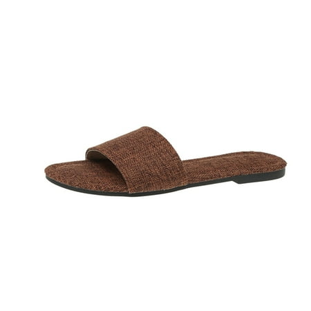 Cute Wide Width Sandals for Women Women S Beach Sandals Hollow Casual Slippers Flat Shoes Retro Sandals Slip on Sandals for Women Size 12