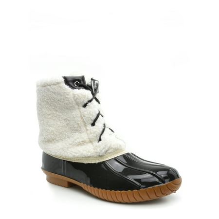 Portland Boot Company Women s Shearling Detail Comfy Duck Boot
