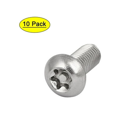 M8x20mm 304 Stainless Steel Button Head Torx Security Machine Screws 10pcs
M8x20mm 304 Stainless Steel Button Head Torx Security Machine Screws 10pcs