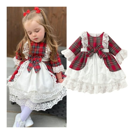 Toddler Baby Girl Christmas Dress Princess Party Ball Gown Dresses Fall Winter Long Sleeve Plaid Dresses
Toddler Baby Girl Christmas Dress Princess Party Ball Gown Dresses Fall Winter Long Sleeve Plaid Dresses