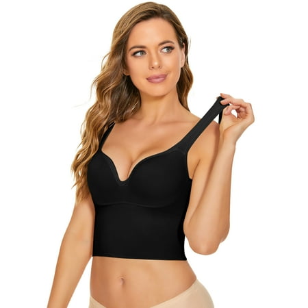 TOWED22 Wireless Bras For Women Women s See Bra Lace Unlined Plunge Bralette Underwire Bras Black M
TOWED22 Wireless Bras For Women Women s See Bra Lace Unlined Plunge Bralette Underwire Bras Black M