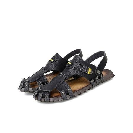 UKAP Men s Casual Closed Toe Leather Sandals Fisherman Beach Shoes for Outdoor Walking Driving
UKAP Men s Casual Closed Toe Leather Sandals Fisherman Beach Shoes for Outdoor Walking Driving