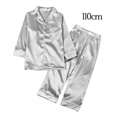 ABIDE Girl Sleepwear Summer Silky Nightgown Kids Pants Top Loungewear