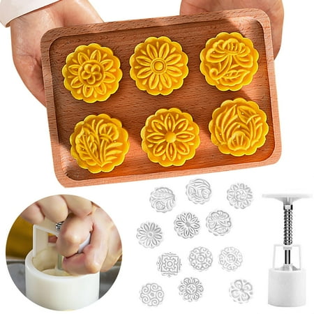 WGOUP 50g Moon Cake Mold 6 Mold Moon Cake Mold Set Hand Embossed Mold Kitchen Baking Tools One Size
WGOUP 50g Moon Cake Mold 6 Mold Moon Cake Mold Set Hand Embossed Mold Kitchen Baking Tools One Size