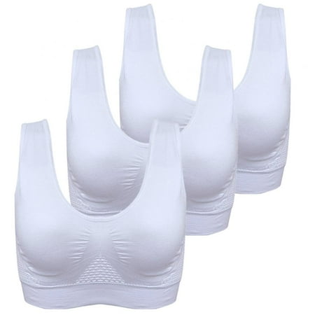 Popvcly Women Plus Size Seamless Bra 3Pack Cotton Breathable Underwear Wireless with Pads Push Up Bra Size 5XL 6XL
Popvcly Women Plus Size Seamless Bra 3Pack Cotton Breathable Underwear Wireless with Pads Push Up Bra Size 5XL 6XL