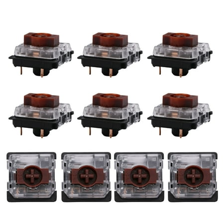 10PCS GATERON Mechanical Keyboard Switch Red Brown Blue Axis Hot Swap Ultra-Slim