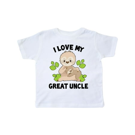 Inktastic Cute Sloth I Love My Great Uncle with Green Leaves Gift Toddler Boy or Toddler Girl T-Shirt
Inktastic Cute Sloth I Love My Great Uncle with Green Leaves Gift Toddler Boy or Toddler Girl T-Shirt