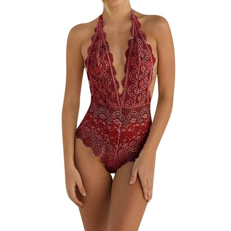 adviicd Lingerie For Women Women s Backless Lingerie Strap Bodysuit Halter Deep V Neck Teddy Lace Underwear Nightwear Red M
adviicd Lingerie For Women Women s Backless Lingerie Strap Bodysuit Halter Deep V Neck Teddy Lace Underwear Nightwear Red M