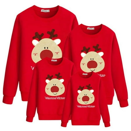 Fantadool Lovely Big Red Nose Trend Fashion Print Sweatshirt Family Matching Outfits Clothing Cotton Soft Comfortable Long Sleeve Top
Fantadool Lovely Big Red Nose Trend Fashion Print Sweatshirt Family Matching Outfits Clothing Cotton Soft Comfortable Long Sleeve Top