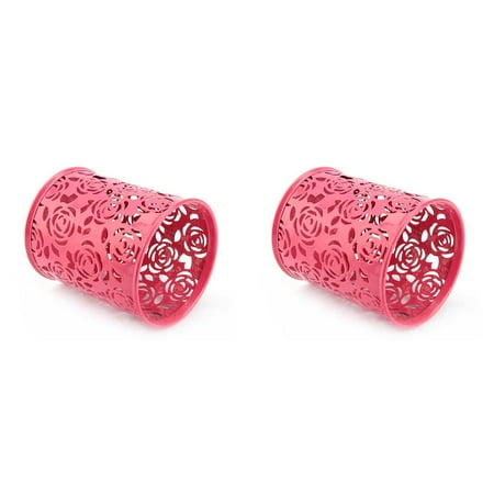 2pcs Hollow Rose Flower Pattern Brush Pot Holder Organizer Iron Round Practical Pen Pencil Cup Stationery Container Storage
2pcs Hollow Rose Flower Pattern Brush Pot Holder Organizer Iron Round Practical Pen Pencil Cup Stationery Container Storage