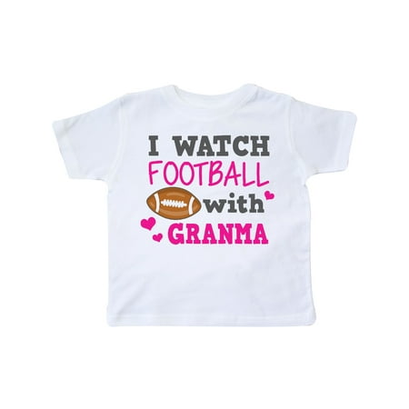 Inktastic I Watch Football with My Granma Gift Toddler Toddler Girl T-Shirt