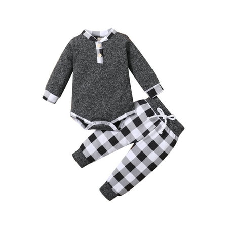 Inevnen Baby Boy Plaid Print/Camouflage Clothes Set O-neck Romper Trousers 2 Piece Outfit
Inevnen Baby Boy Plaid Print/Camouflage Clothes Set O-neck Romper Trousers 2 Piece Outfit