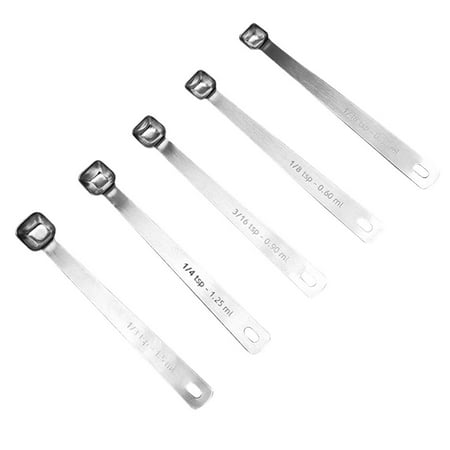 TureClos 5pcs/set Measuring Spoons Mini Stainless Steel Graduated Measure Scoops Kitchen Accessory
TureClos 5pcs/set Measuring Spoons Mini Stainless Steel Graduated Measure Scoops Kitchen Accessory