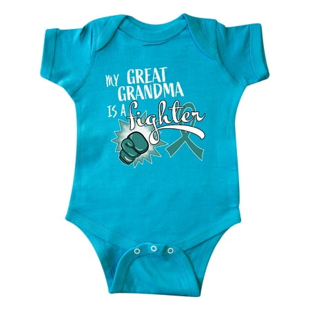 Inktastic Ovarian Cancer Awareness My Great Grandma is a Fighter Gift Baby Boy or Baby Girl Bodysuit
Inktastic Ovarian Cancer Awareness My Great Grandma is a Fighter Gift Baby Boy or Baby Girl Bodysuit