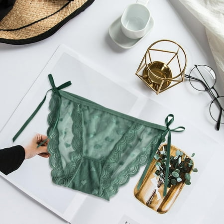 CAICJ98 Lingerie for Women Lace Hollowed Out Mesh Panties Women Mid Waist Cotton Bottom Crotch Girl Briefs Green
CAICJ98 Lingerie for Women Lace Hollowed Out Mesh Panties Women Mid Waist Cotton Bottom Crotch Girl Briefs Green