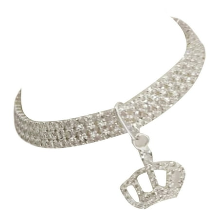 Dog Collars Pet Rhinestone Necklace Adorable Lightweight Fine Workmanship Smooth Pet Pendant
Dog Collars Pet Rhinestone Necklace Adorable Lightweight Fine Workmanship Smooth Pet Pendant