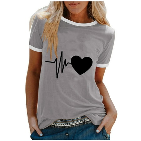 Plus Size Corset Tops for Women Floral Women s Fashion Casual Printing O-Neck Loose Short Sleeve T-shirt Pullover Tops Maternity Blouses Gray L
Plus Size Corset Tops for Women Floral Women s Fashion Casual Printing O-Neck Loose Short Sleeve T-shirt Pullover Tops Maternity Blouses Gray L