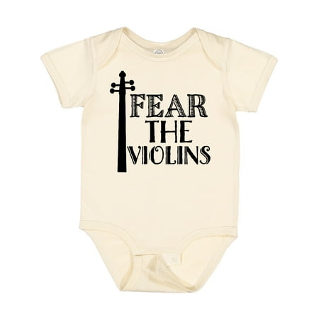Inktastic Fear the Violins Violinist Gift Gift Baby Boy or Baby Girl Bodysuit