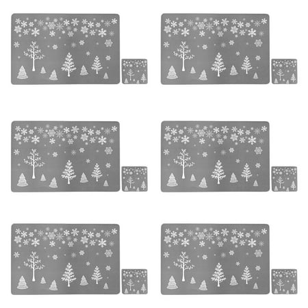 12 Pcs/set Christmas Themed Table Mats Coasters Home Restaurant PVC Dining Pads Kit B & Grey Christmas Tree Grey Christmas tree
12 Pcs/set Christmas Themed Table Mats Coasters Home Restaurant PVC Dining Pads Kit B & Grey Christmas Tree Grey Christmas tree
