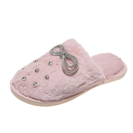 Wesracia women s shoes Women s Fashion Rhinestone Bowknot Plush Warm Closed-Toe Casual Slippers Women Shoes for ladies summer
Wesracia women s shoes Women s Fashion Rhinestone Bowknot Plush Warm Closed-Toe Casual Slippers Women Shoes for ladies summer