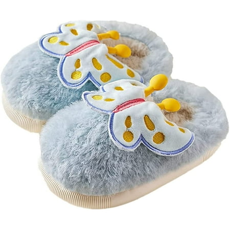 CoCopeaunts Fluffy Slippers for Kids Girl Winter Fleece Line Butterfly House Shoes Warm Cotton Winter Cozy Bedroom Slipper
CoCopeaunts Fluffy Slippers for Kids Girl Winter Fleece Line Butterfly House Shoes Warm Cotton Winter Cozy Bedroom Slipper