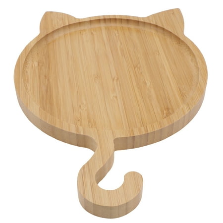 1pc Bamboo Salad Plate Bamboo Tray Food Serving Tray Sushi Plate for Home