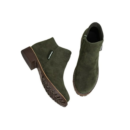 Colisha Womens Winter Boots Side Zip Ankle Booties Low Heel Boot Women Casual Round Toe Army Green 8
Colisha Womens Winter Boots Side Zip Ankle Booties Low Heel Boot Women Casual Round Toe Army Green 8