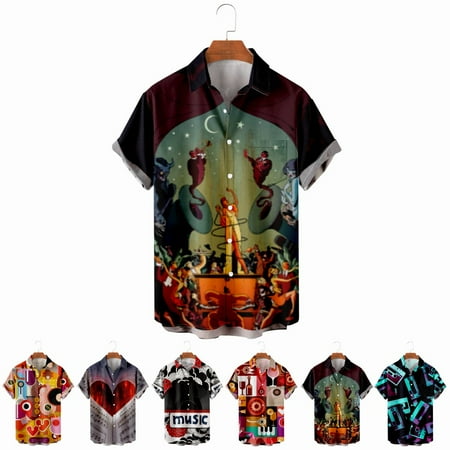 LANLIN Music Festival Youth Adult Casual Button Down Short Sleeve Polo Shirts Regular Cheap Bowling Shirts for Boys 5-14 Years
LANLIN Music Festival Youth Adult Casual Button Down Short Sleeve Polo Shirts Regular Cheap Bowling Shirts for Boys 5-14 Years