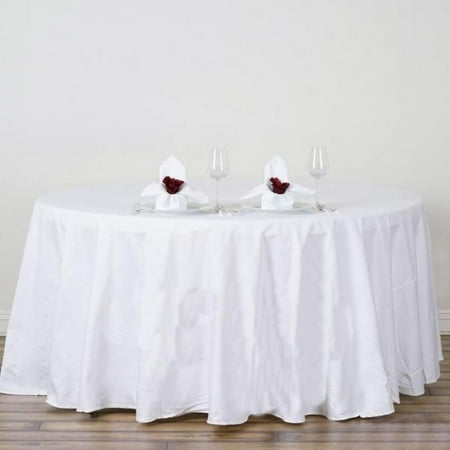 120 White Round 100% Cotton Linen Seamless Tablecloth | Washable - Pack of 1 Tablecloth
120 White Round 100% Cotton Linen Seamless Tablecloth | Washable - Pack of 1 Tablecloth