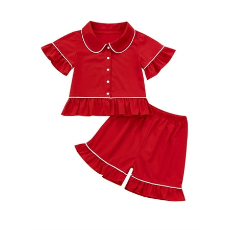 Musuos Baby Girl Two Piece Pajamas Set Long Sleeve Ruffle Button Down Pajamas Top Pants
Musuos Baby Girl Two Piece Pajamas Set Long Sleeve Ruffle Button Down Pajamas Top Pants
