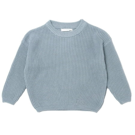 Honeeladyy Winter Baby Girl Boy Oversized Knit Sweater Crewneck Pullover Sweatshirt Solid Warm Long Sleeve Tops Blouse Blue Sales
Honeeladyy Winter Baby Girl Boy Oversized Knit Sweater Crewneck Pullover Sweatshirt Solid Warm Long Sleeve Tops Blouse Blue Sales