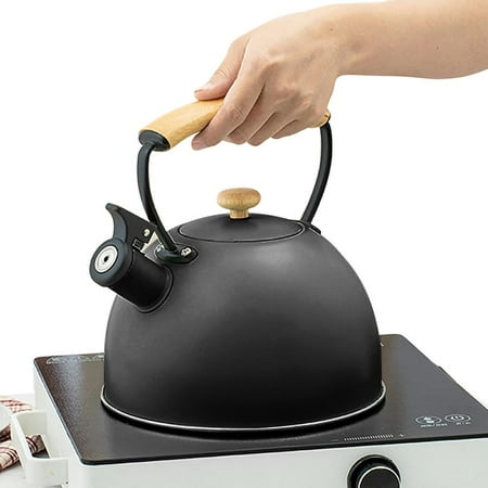 Famure 3 Liter Tea Kettle Stovetop Whistling Coffee Tea Kettle Food Grade Stainless Steel Water Boiling Teakettle 3-Liter Milk/Tea Pot for Stove Top Black Green classy
Famure 3 Liter Tea Kettle Stovetop Whistling Coffee Tea Kettle Food Grade Stainless Steel Water Boiling Teakettle 3-Liter Milk/Tea Pot for Stove Top Black Green classy