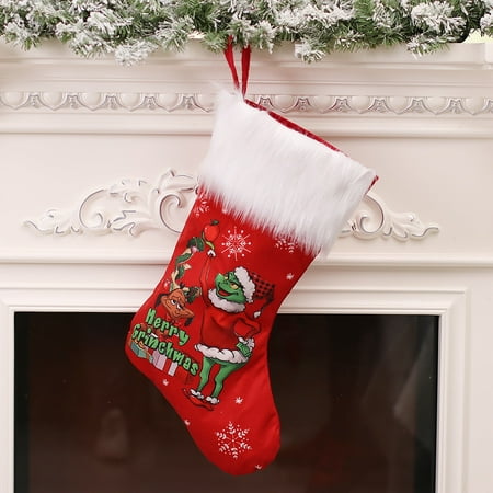 Cuoff Christmas Grinch Christmas Socks Decoration Christmas Eve Children s Candy Gift Bag Room Decor
Cuoff Christmas Grinch Christmas Socks Decoration Christmas Eve Children s Candy Gift Bag Room Decor