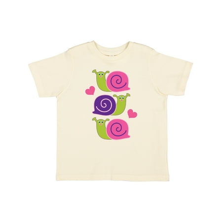 Inktastic Snail Lover Girl Garden Snails Gift Toddler Toddler Girl T-Shirt