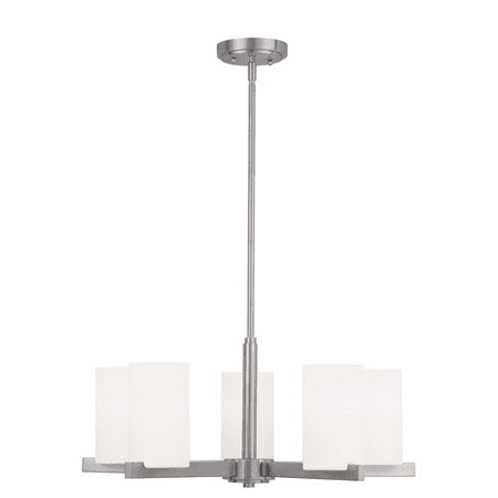 Chandeliers 5 Light With Hand Blown Satin Opal White Glass Brushed Nickel size 25 in 500 Watts - World of Crystal
Chandeliers 5 Light With Hand Blown Satin Opal White Glass Brushed Nickel size 25 in 500 Watts - World of Crystal