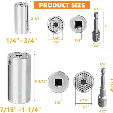Highly convenient and incredibly versatile this comprehensive 4Pc socket tools set is a must-have for DIY projects. Perfect for all your repair and maintenance needs this set includes 2
Highly convenient and incredibly versatile this comprehensive 4Pc socket tools set is a must-have for DIY projects. Perfect for all your repair and maintenance needs this set includes 2