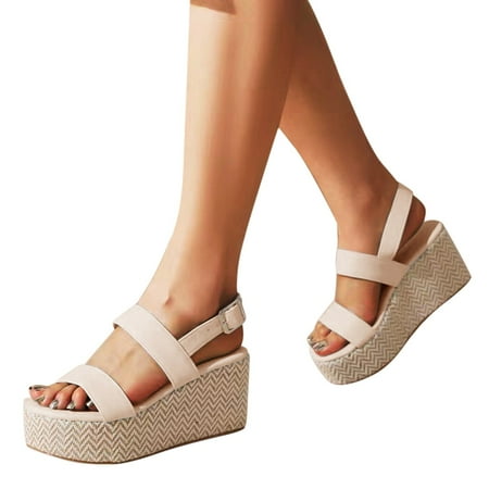 〖Yilirongyumm〗 Beige 42 Sandals Women Sandals Wedge Low Heel Roman Wedge Ladies Fashion Elastic Strap Carved Breathable Shoes Thick Soled Wedges Casual Sandals
〖Yilirongyumm〗 Beige 42 Sandals Women Sandals Wedge Low Heel Roman Wedge Ladies Fashion Elastic Strap Carved Breathable Shoes Thick Soled Wedges Casual Sandals
