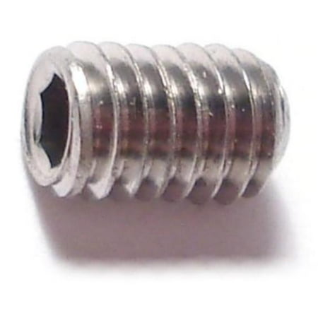 4mm-0.70 x 6mm A2 Stainless Steel Coarse Thread Cup Point Hex Socket Headless Set Screws
4mm-0.70 x 6mm A2 Stainless Steel Coarse Thread Cup Point Hex Socket Headless Set Screws