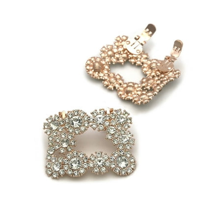 QUSENLON Square Clamp Shoe Clip Bride High Heel Shoe Decorations Shiny Rhinestone Decorative Clips Wedding Charm Buckle for Women
QUSENLON Square Clamp Shoe Clip Bride High Heel Shoe Decorations Shiny Rhinestone Decorative Clips Wedding Charm Buckle for Women