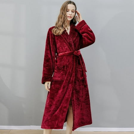 Long Bath Robe for Men And Womens Plush Soft Bathrobes Nightgown Ladies Pajamas Sleepwear Housecoat Couple Bathrobe
Long Bath Robe for Men And Womens Plush Soft Bathrobes Nightgown Ladies Pajamas Sleepwear Housecoat Couple Bathrobe