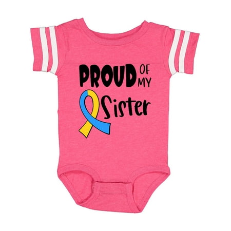 Inktastic Proud of my Sister Down Syndrome Awareness Gift Baby Boy or Baby Girl Bodysuit
Inktastic Proud of my Sister Down Syndrome Awareness Gift Baby Boy or Baby Girl Bodysuit