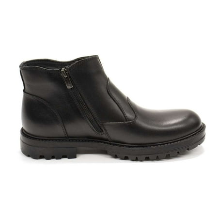 Elegante Men s Alex Leather Side-zip Winter Boots Siena Nero 9 M US