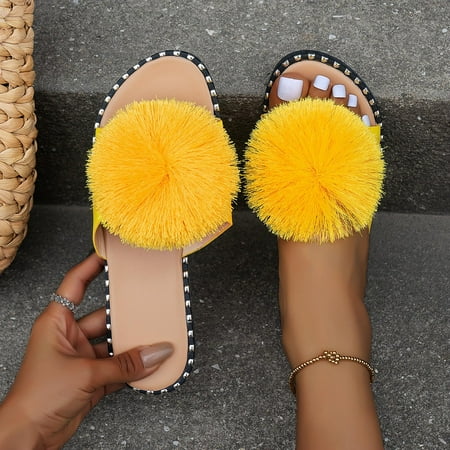 Aufmer Slippers for Women Clearance Casual Ladies Flat Shoes Ladies Beach Sandals Summer Non-Slip Causal Slippers