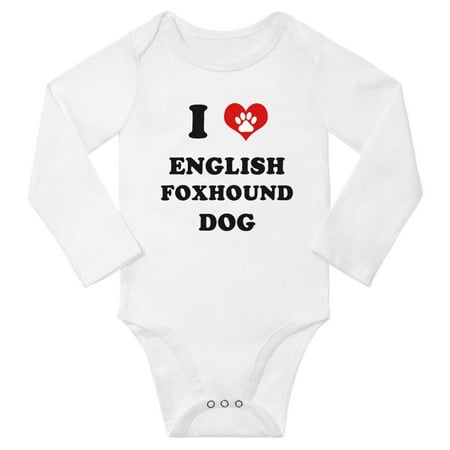 I Heart English Foxhound Dog Baby Long Rompers Baby Long Clothes (White 3-6 Months)
I Heart English Foxhound Dog Baby Long Rompers Baby Long Clothes (White 3-6 Months)